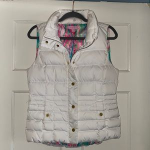 White, Down Lilly Pulitzer Puffer Vest